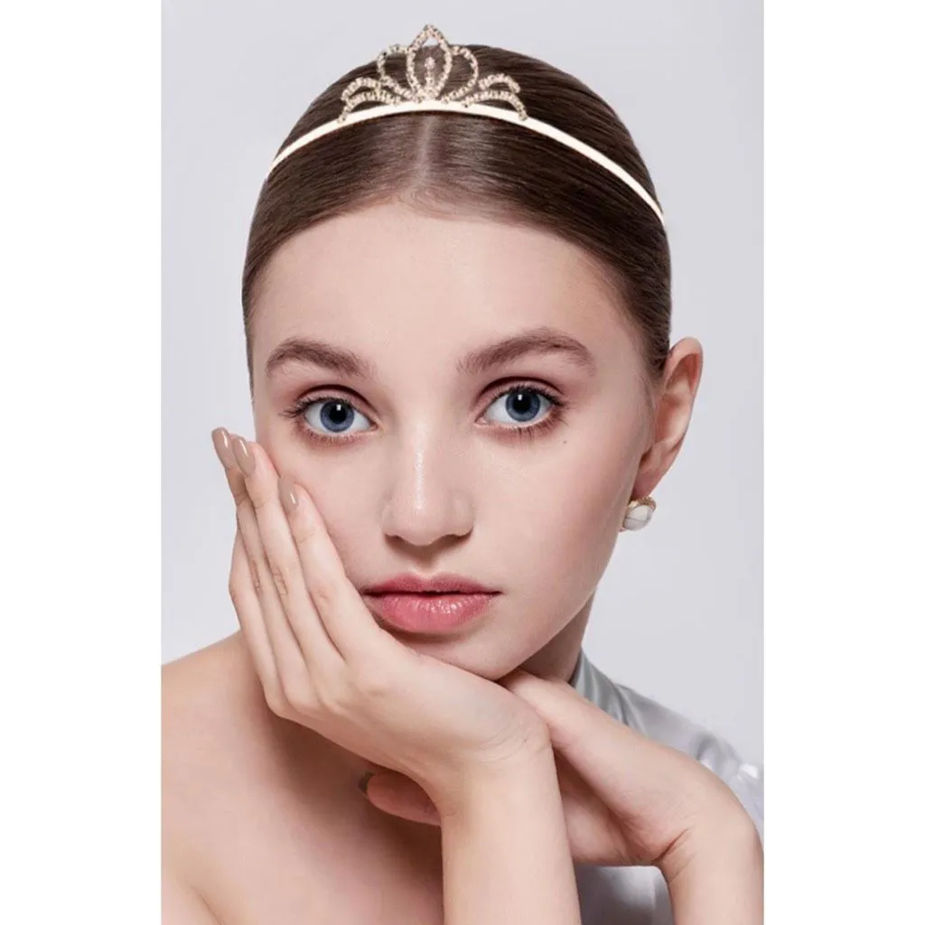 Silver colored cut glass tiara. Prom, special event, wedding . - Image 4