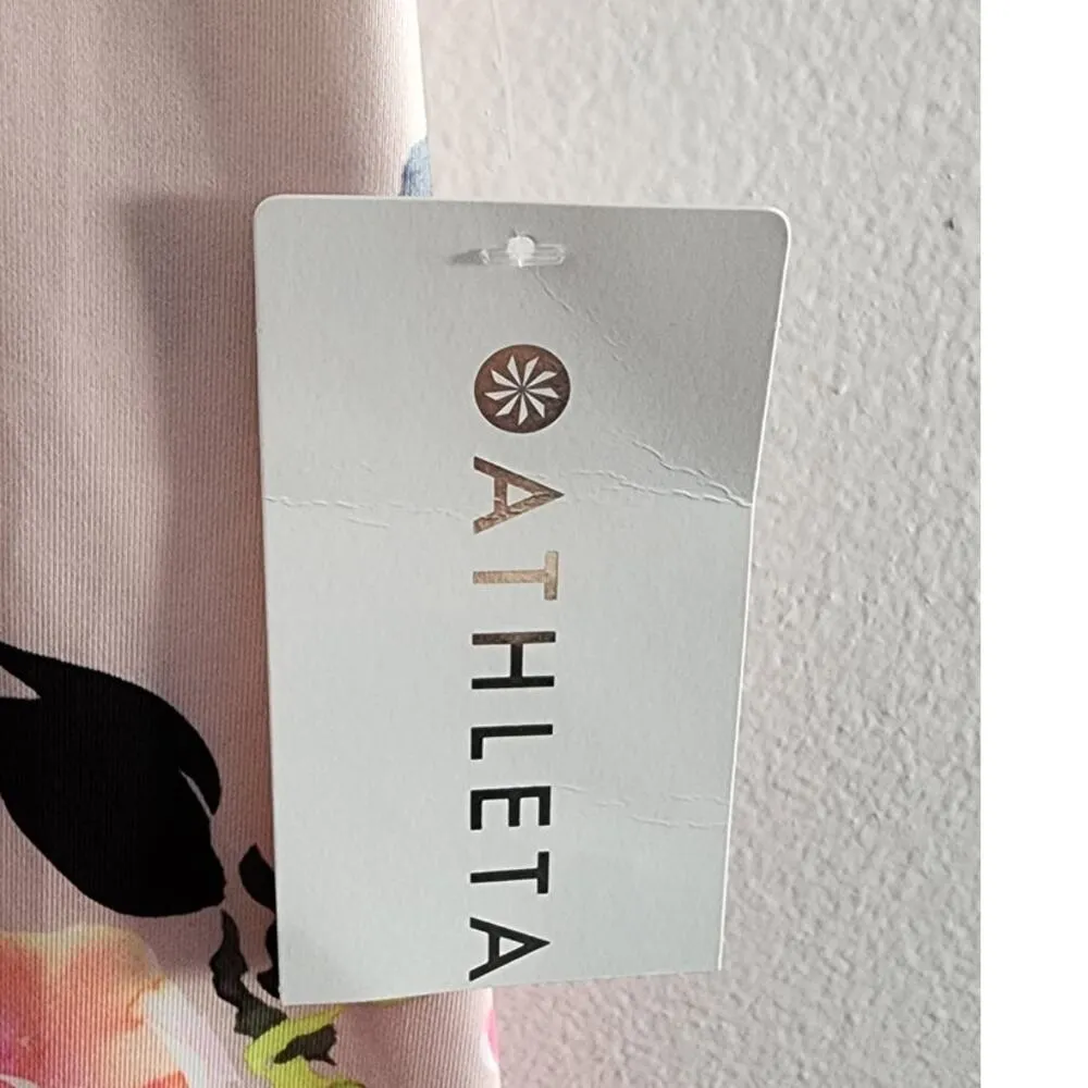 Athleta Shanti Floral Printed Tank Orchid Pink Medium NEW - Image 8