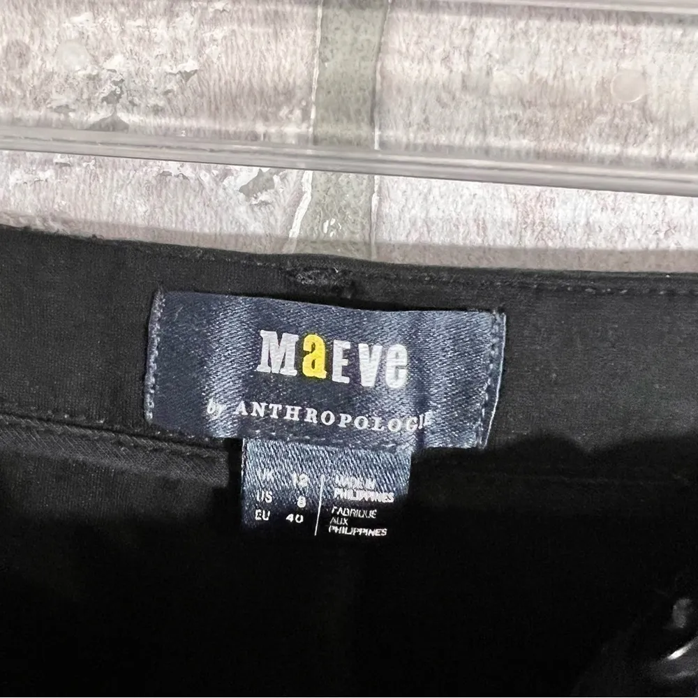 Maeve by Anthropologie Stirrup Black High Rise Riding Leggings Size 8 - Image 11