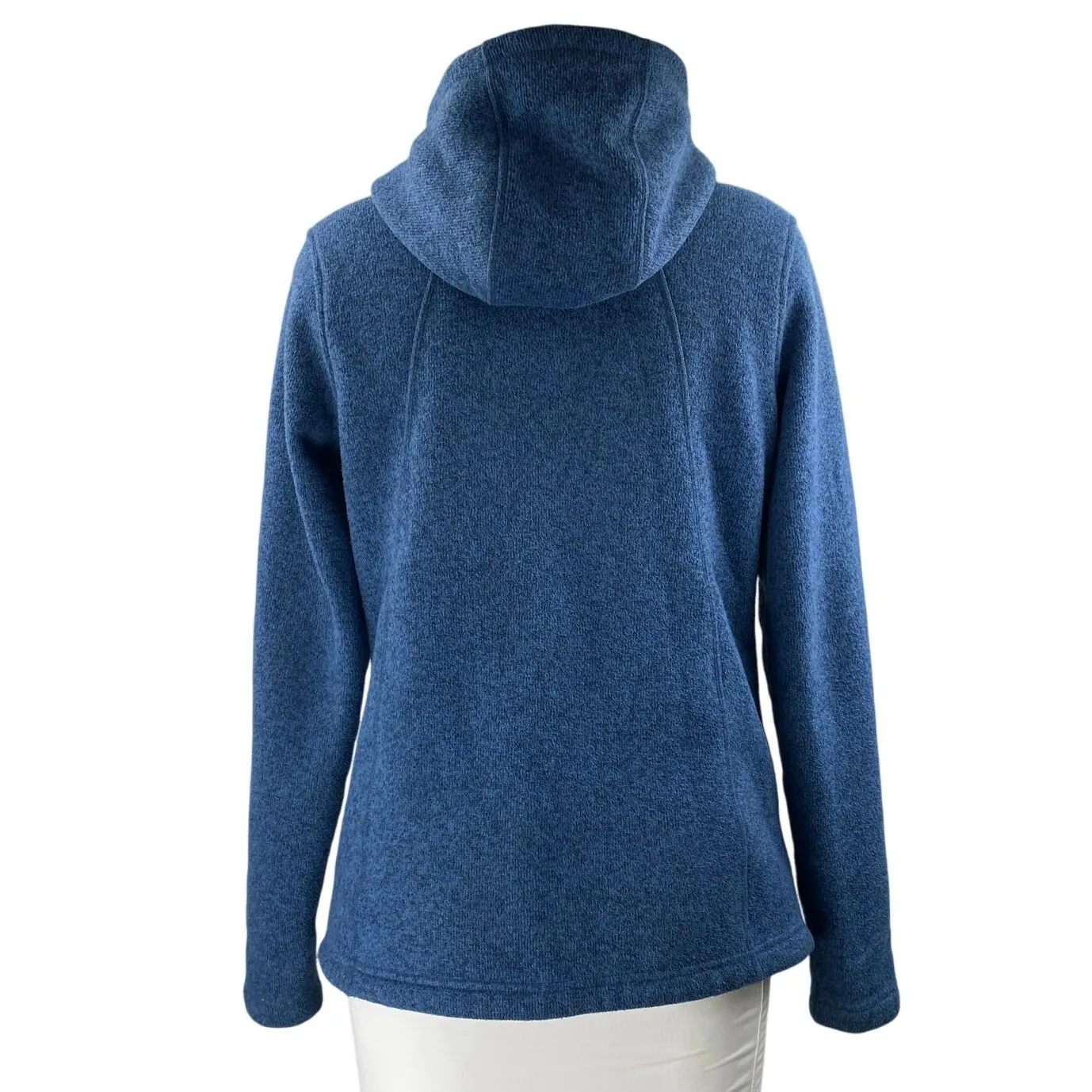 The North Face Crescent Women's Blue Fleece Full-Zip Hooded Hoodie Jacket Size S - Image 4