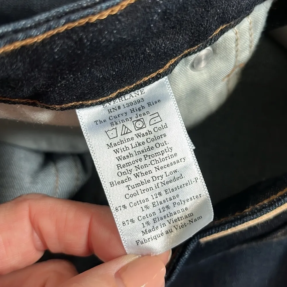 Everlane The Curvy High-Rise Skinny Jean Size 28 - Image 7