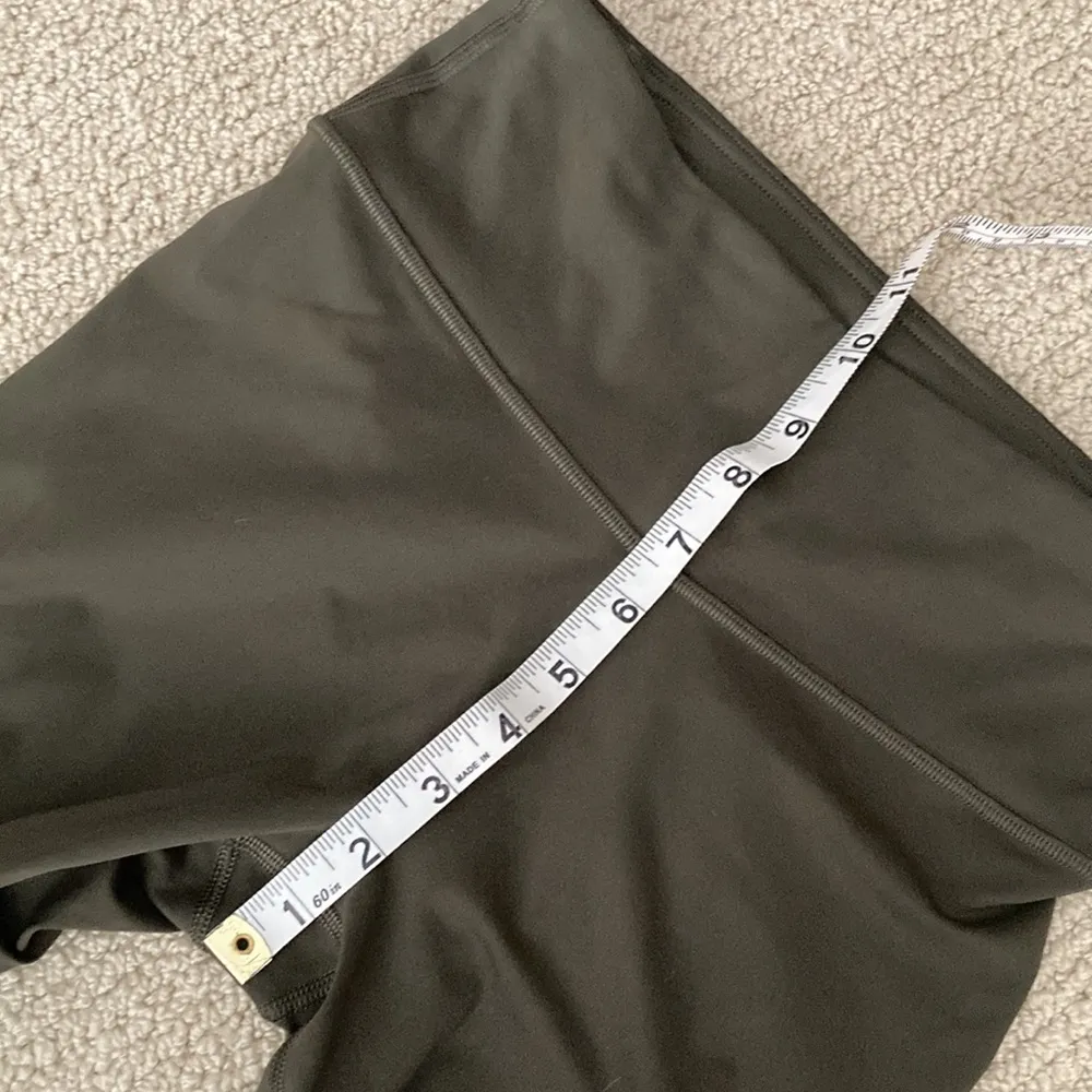 LULULEMON Run Crew High Rise Contour Tight Leggings Pant Dark Olive Nulux 28” 4 - Image 15