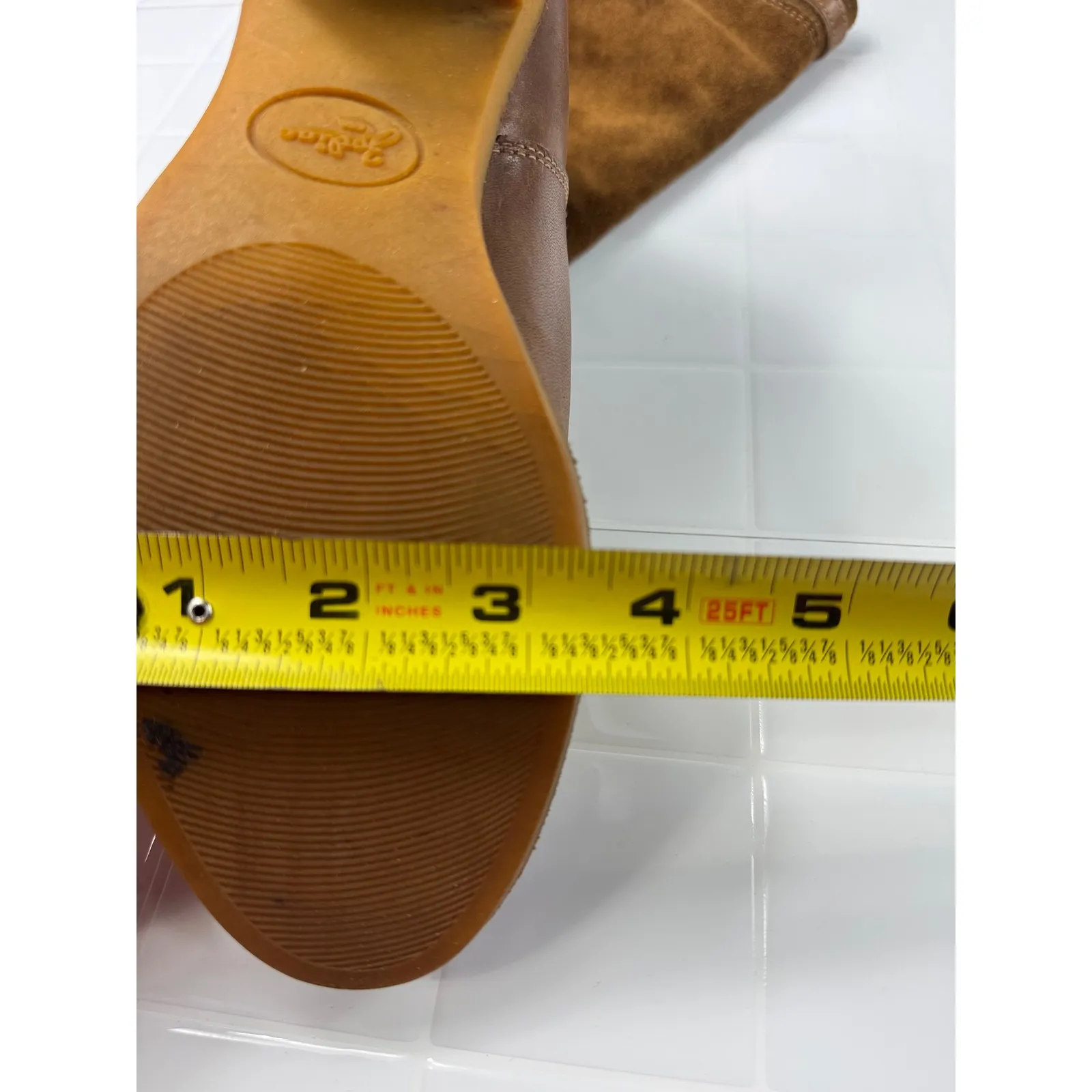 Zodiac USA Women's Brown Suede Leather Tall Boots Size 8 M - Image 10