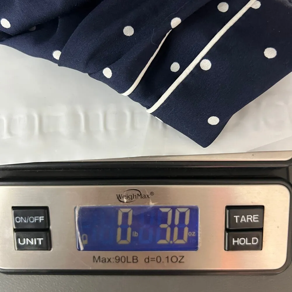 Aerie Polka Dot Navy Blue & White Women's Lounge Shorts Size Medium Lightweight - Image 7