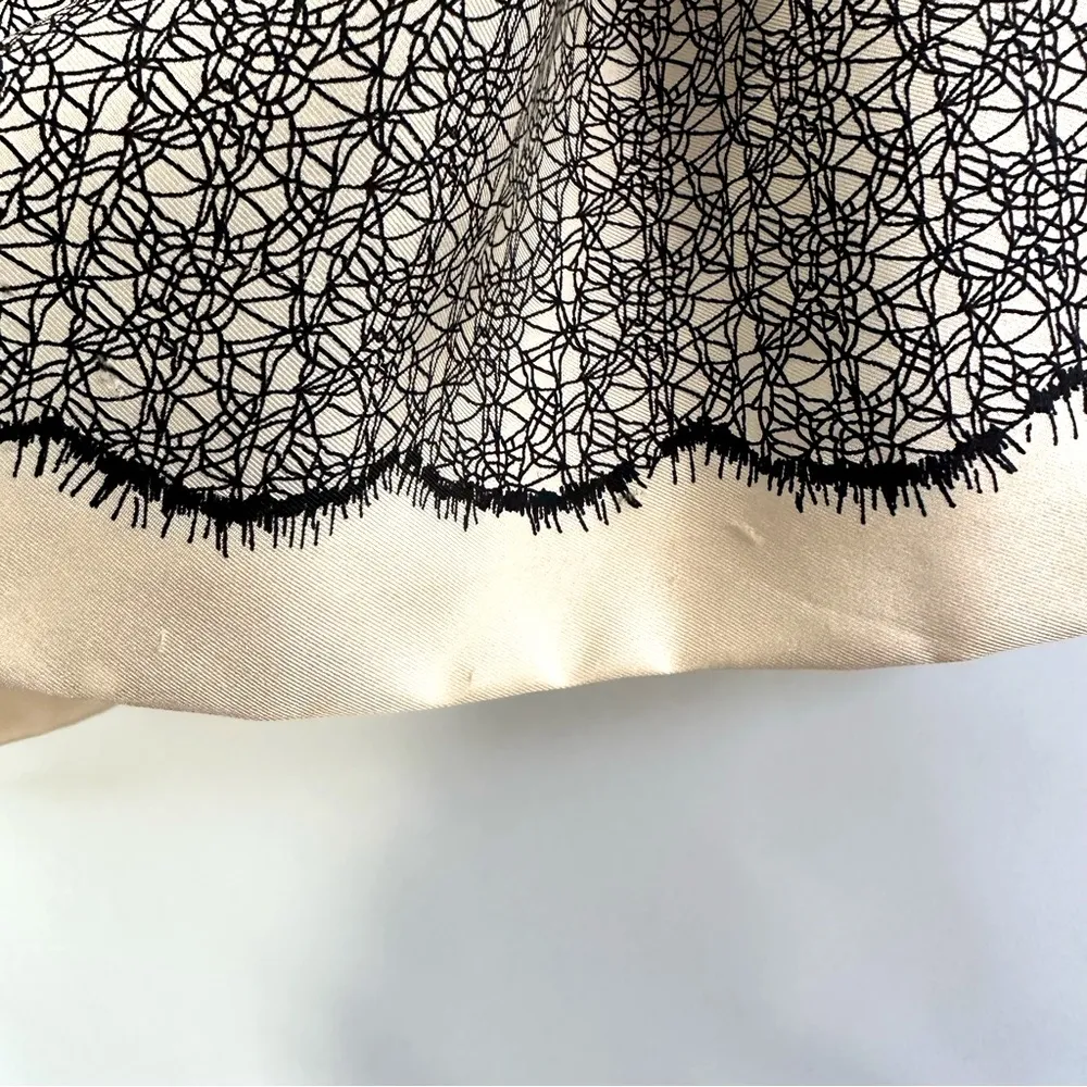 MISS WU by Jason Wu Lace Print Silk Skirt • Sz 8 - Image 10