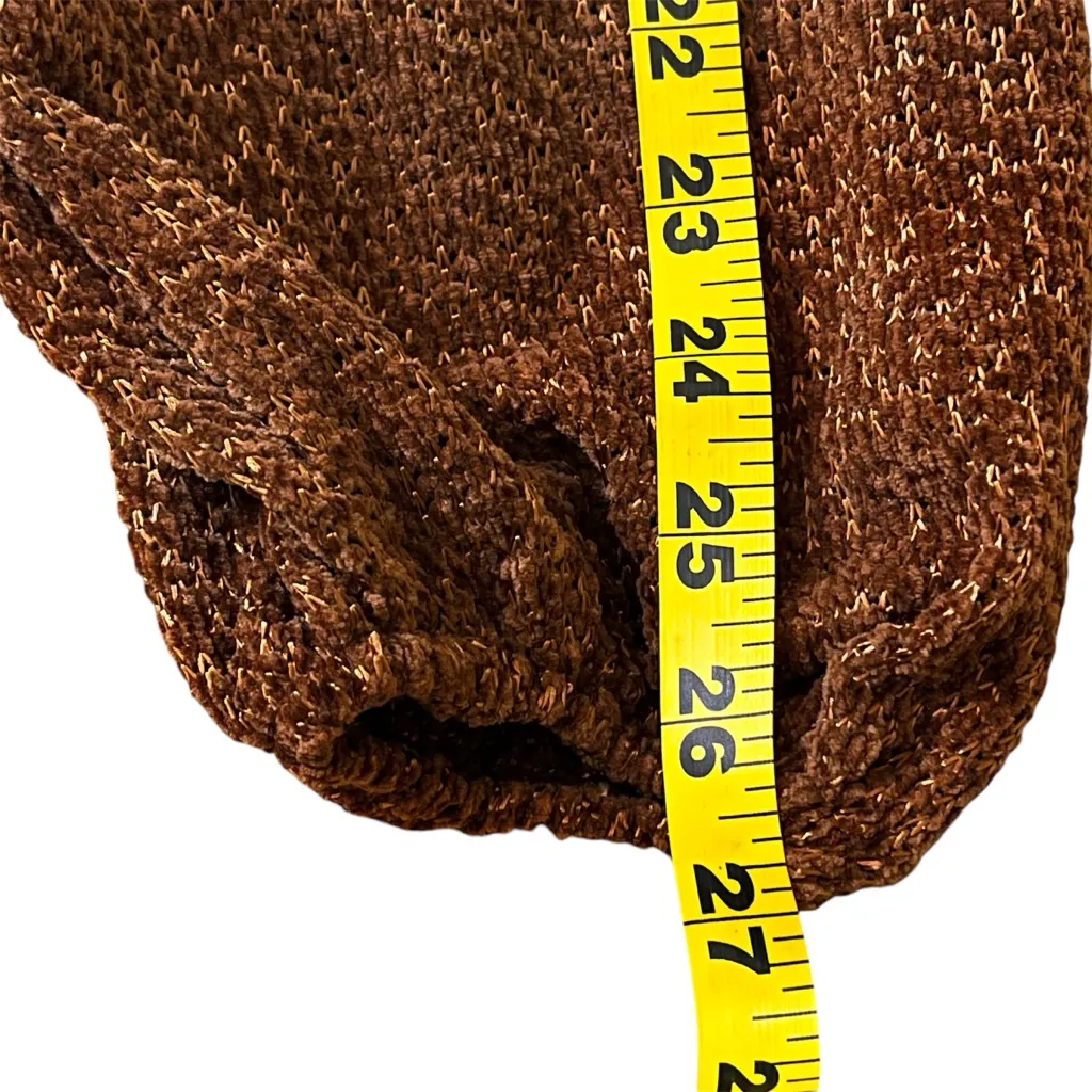 J.Our Shimmer Copper Bishop Sleeve‎ Center Twist Crop Top Size M Coquette Y2k Orange Size M - Image 10