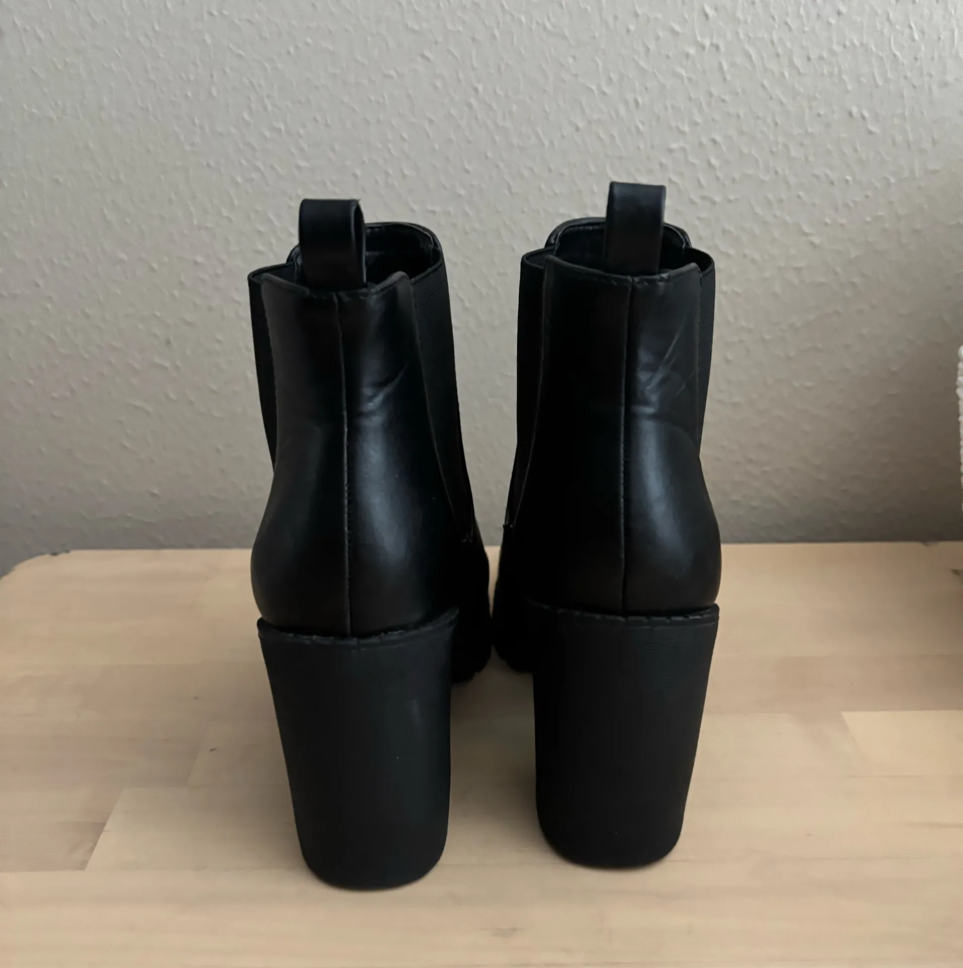 Black Ankle Boots Soda Chunky Heel - Image 7