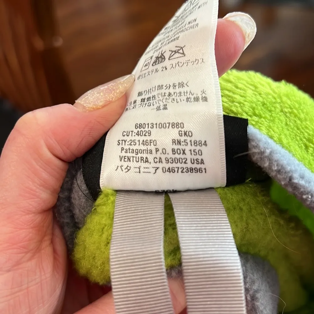 Patagonia Women’s Fleece Polartec R2 Lime Green Jacket Size Medium - Image 8