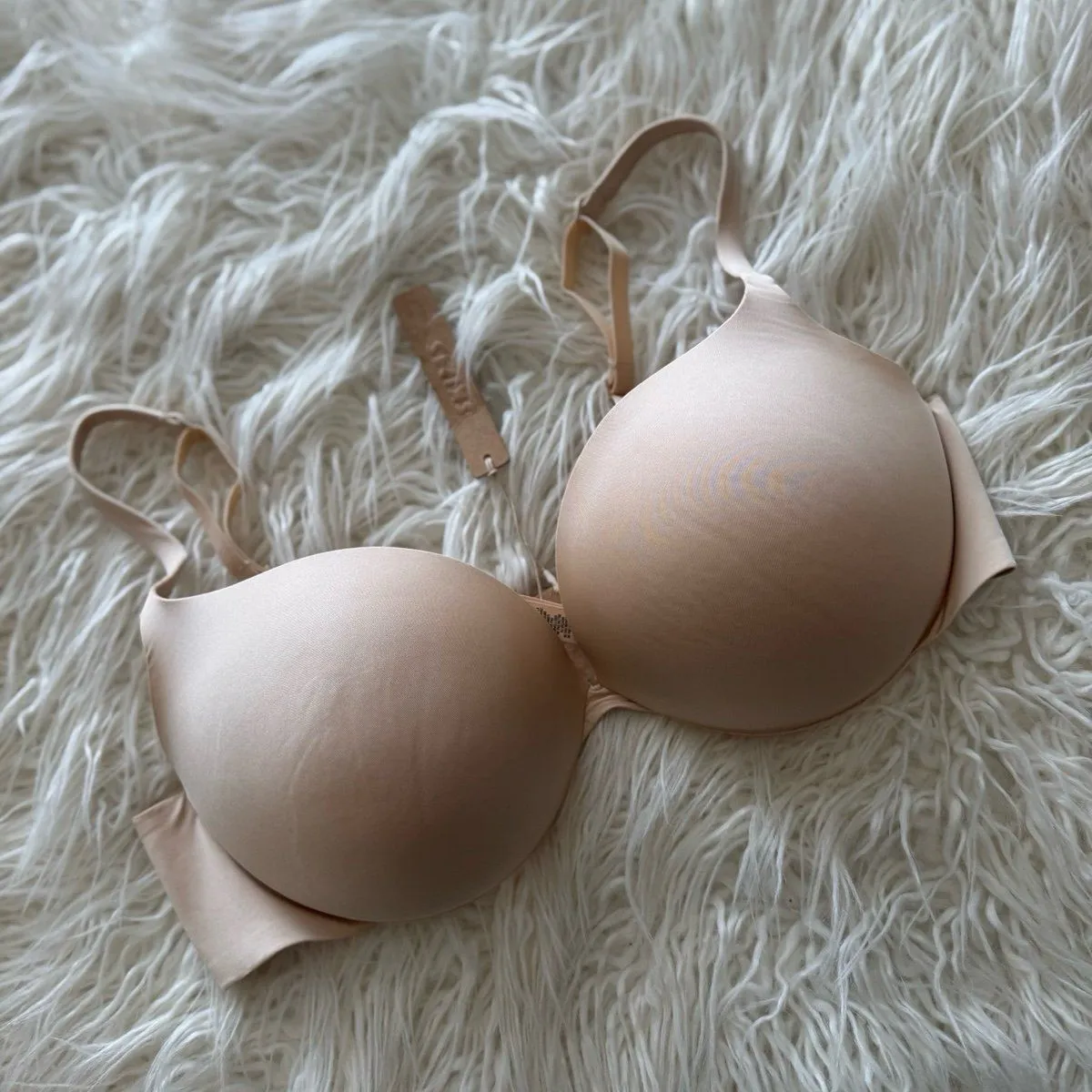 SKIMS  Ultimate Push up Plunge Bra Sand Size 38C - Image 3