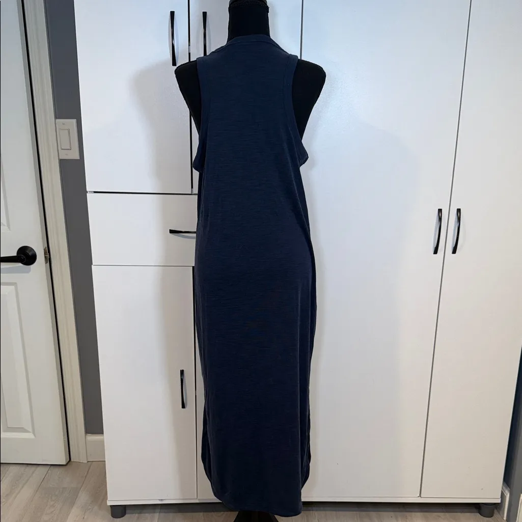 Joie  Dark Blue Sleeveless Maxi Dress . Size L - Image 6