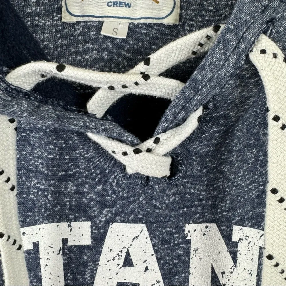 Vineyard Crew 90s Titanic Nautical Hoodie Small Unisex Blue - Image 6