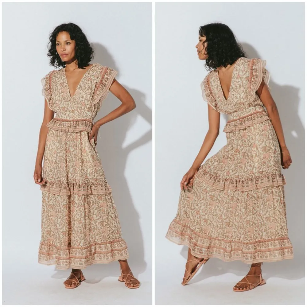 💕CLEOBELLA💕 Cherie Ankle Dress ~  Zinnia Print Large L NWT - Image 6