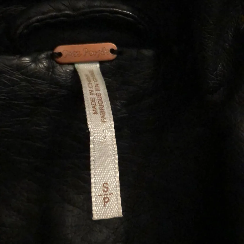 Free people leather boomer jacket - Image 2