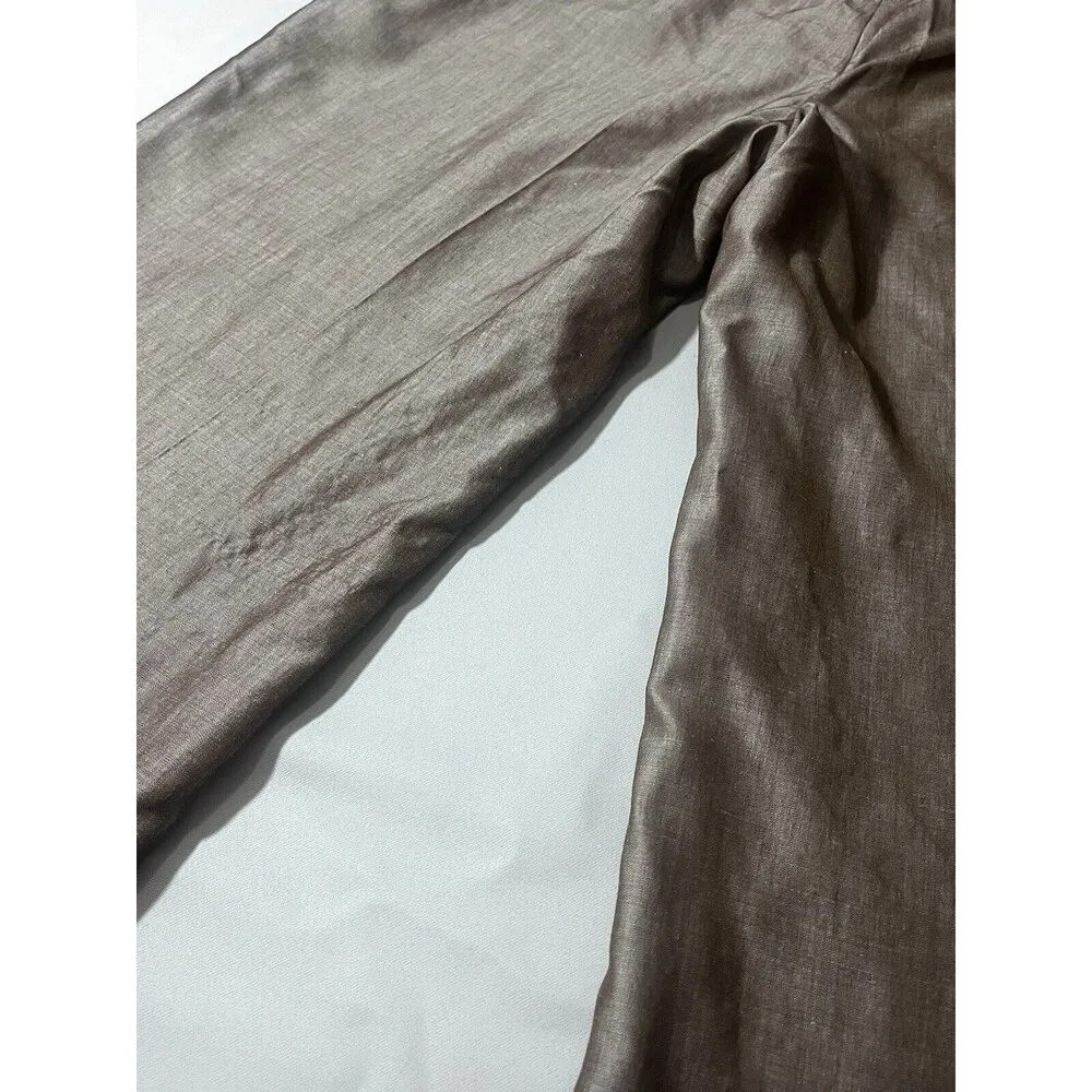 Ecetera Women’s Sharkskin Metallic Wool Mohair Blend Lined Dress Pants Sz 14 - Image 8