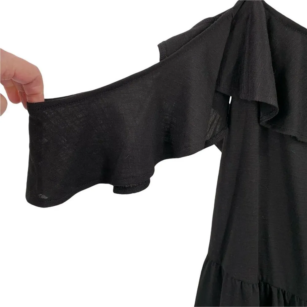 NWT Time and Tru Black Rayon Jersey Wide Leg Jumpsuit Size XL 16/18 - Image 4