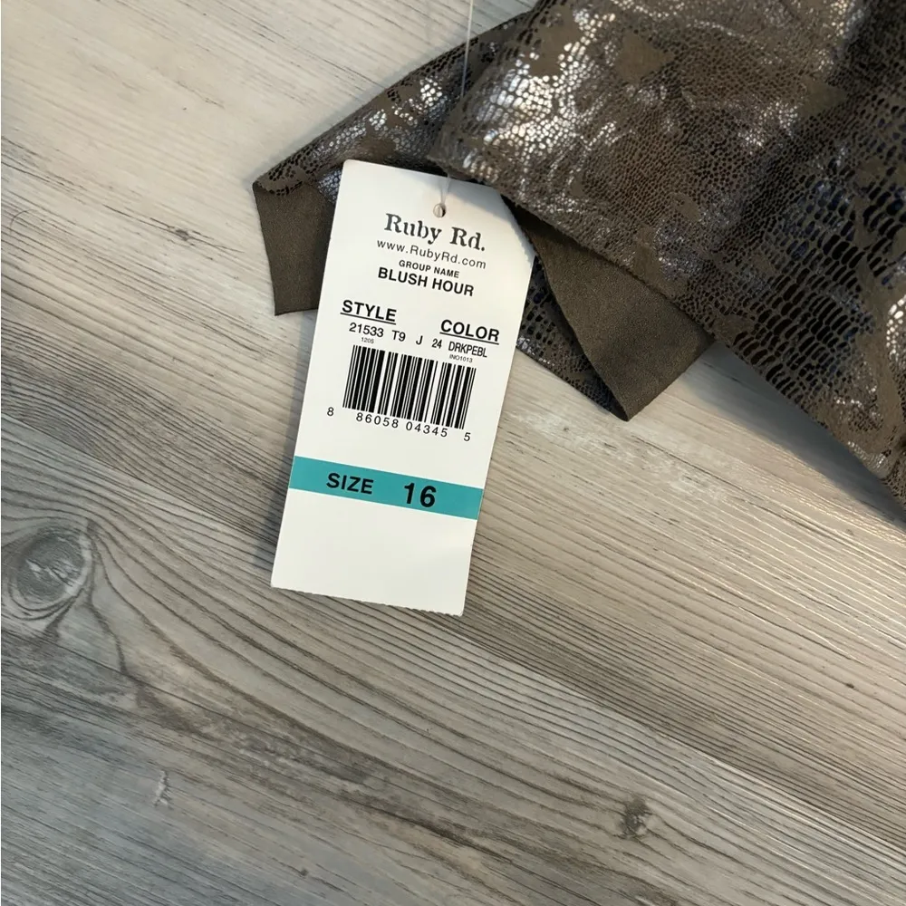 Ruby Rd . NWT size 16 Blush Hour Cardigan - Image 3