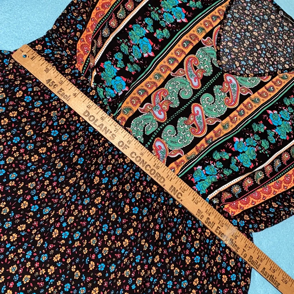 PRETTYGARDEN floral ditzy maxi dress short flutter sleeves v-neck NEW size XL - Image 9