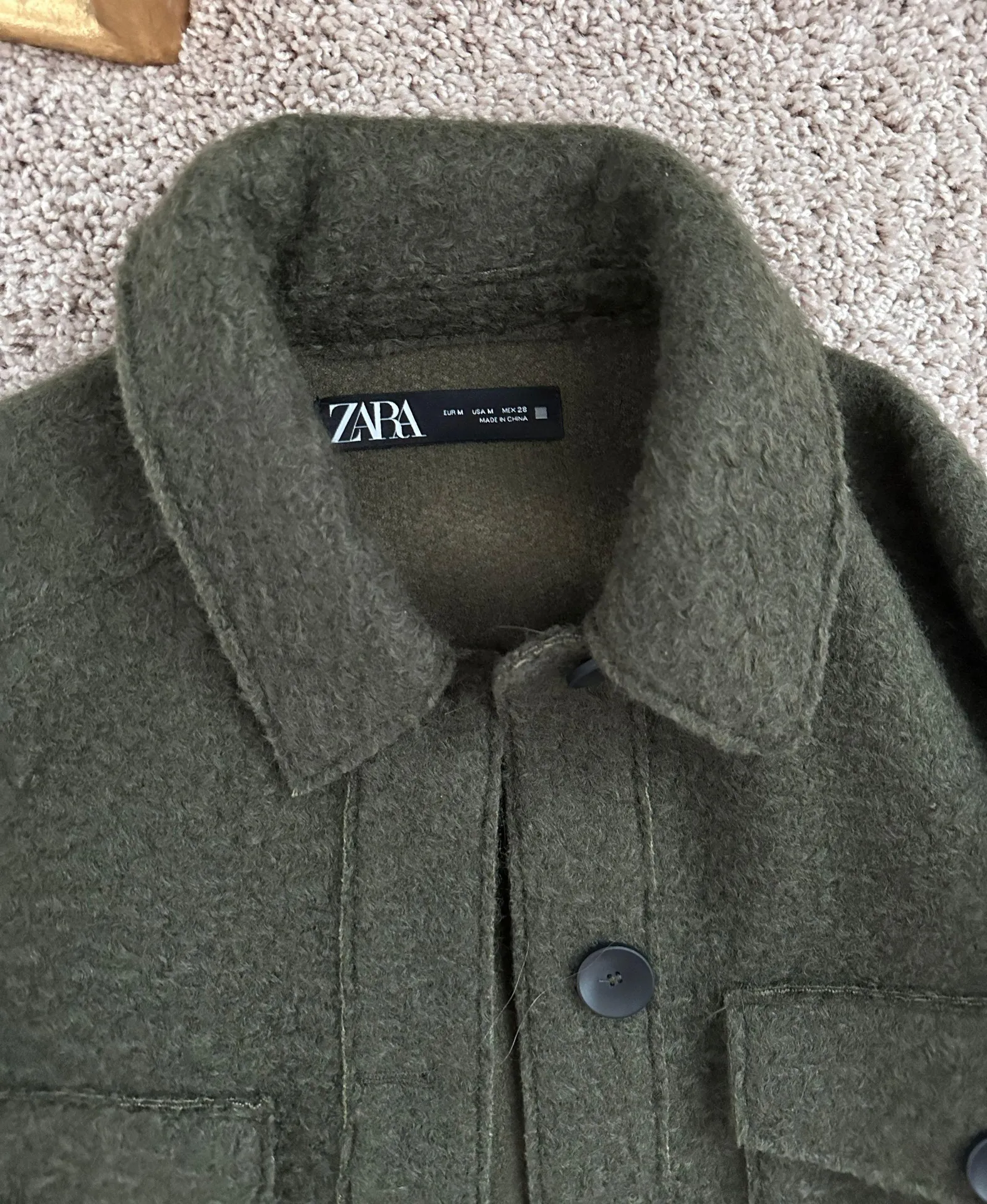 ZARA Deep Green Shacket  - Image 4