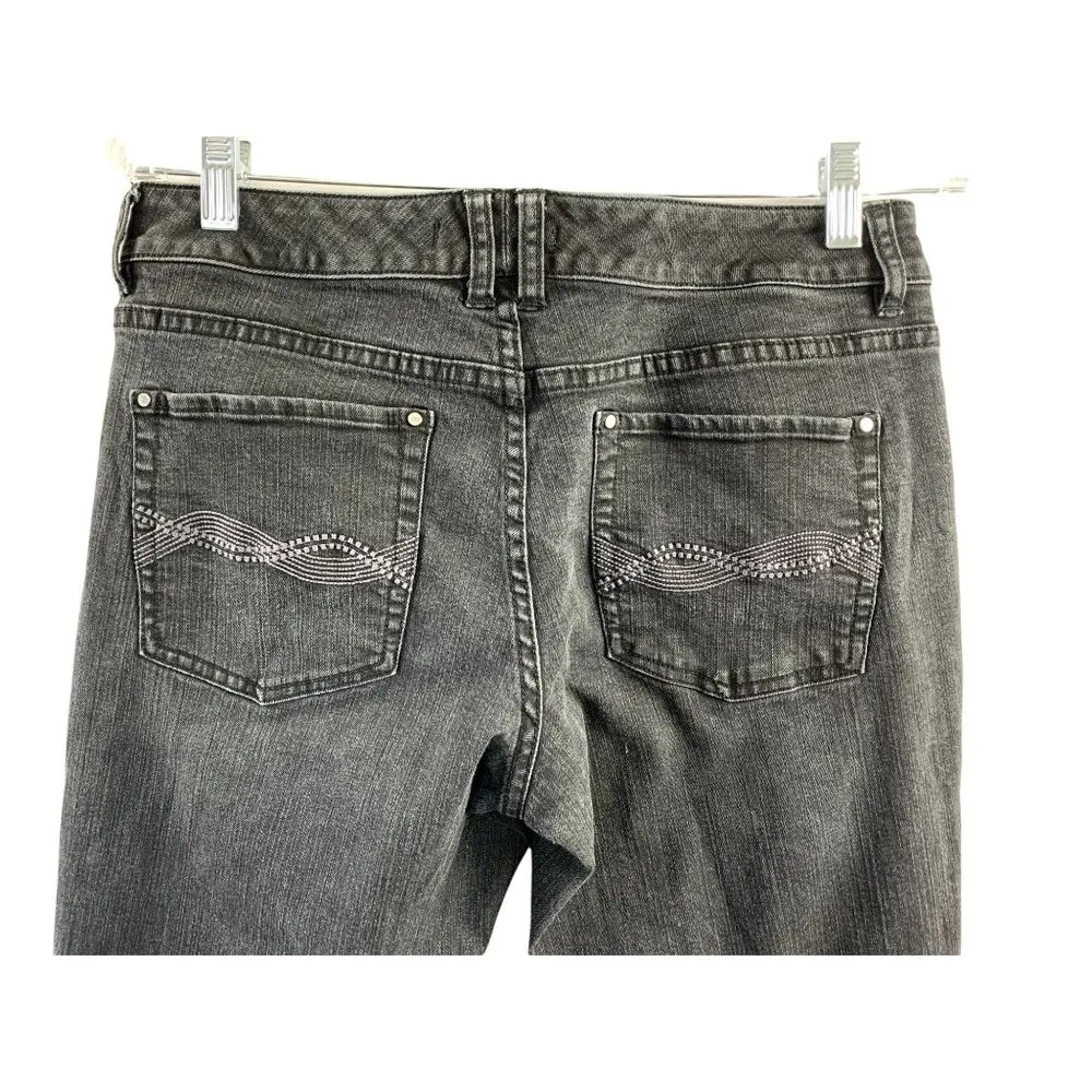 White House Black Market Women's Black Distressed Jeans - Image 3