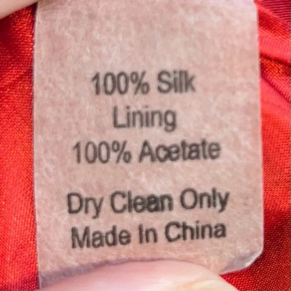 Women’s Silk Midi Belle Sleeve Dress Red & Black/White 4 - Image 7