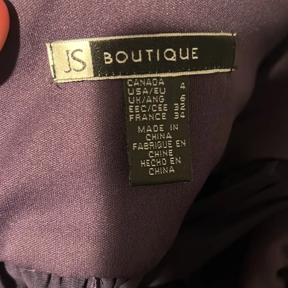 JS Boutique midi beaded dress.‎ Size 4 Purple - Image 9