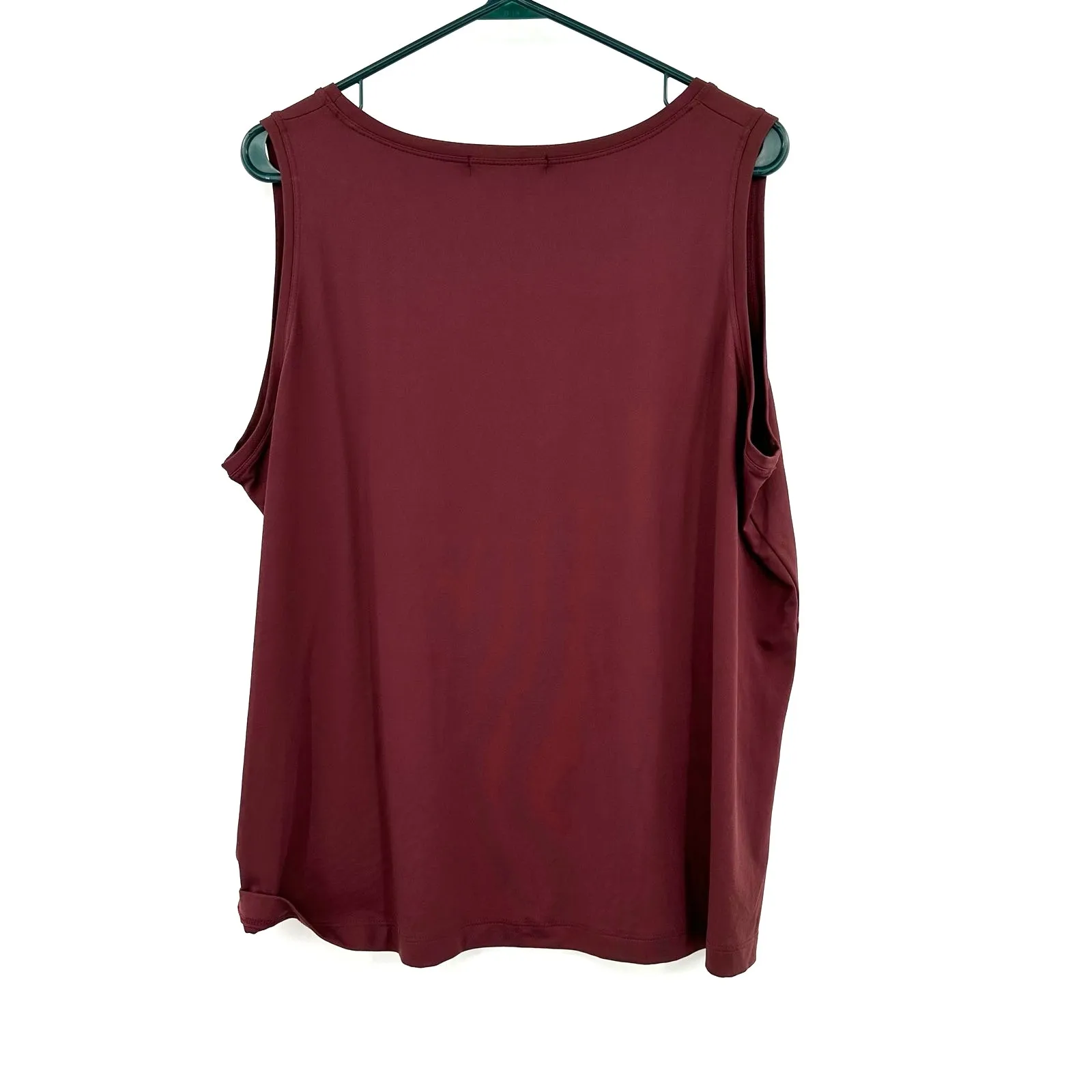 Karen Kane Size‎ 1X Tank Top Red Maroon Stretch Undershirt Layers Everyday Basic - Image 2