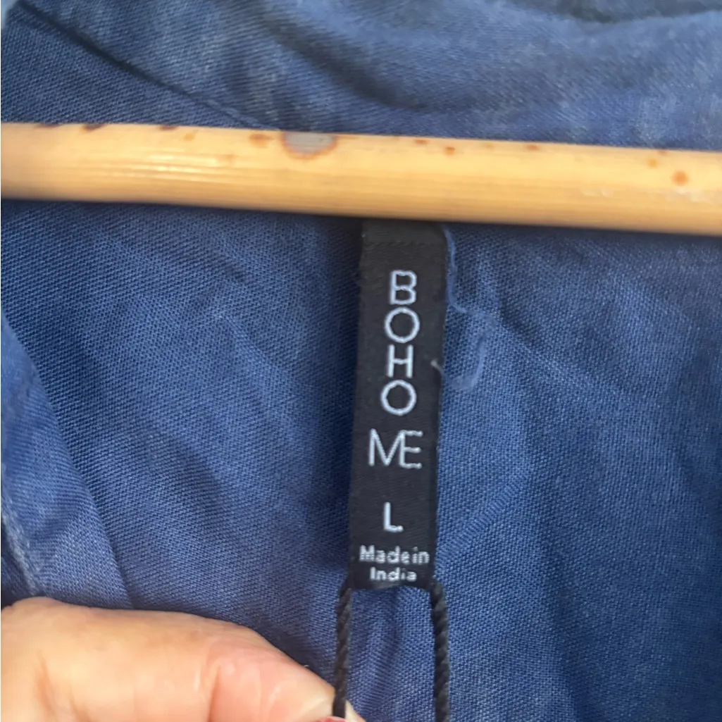 Chic Ombre Navy and Light Blue Women's Tunic - Image 9