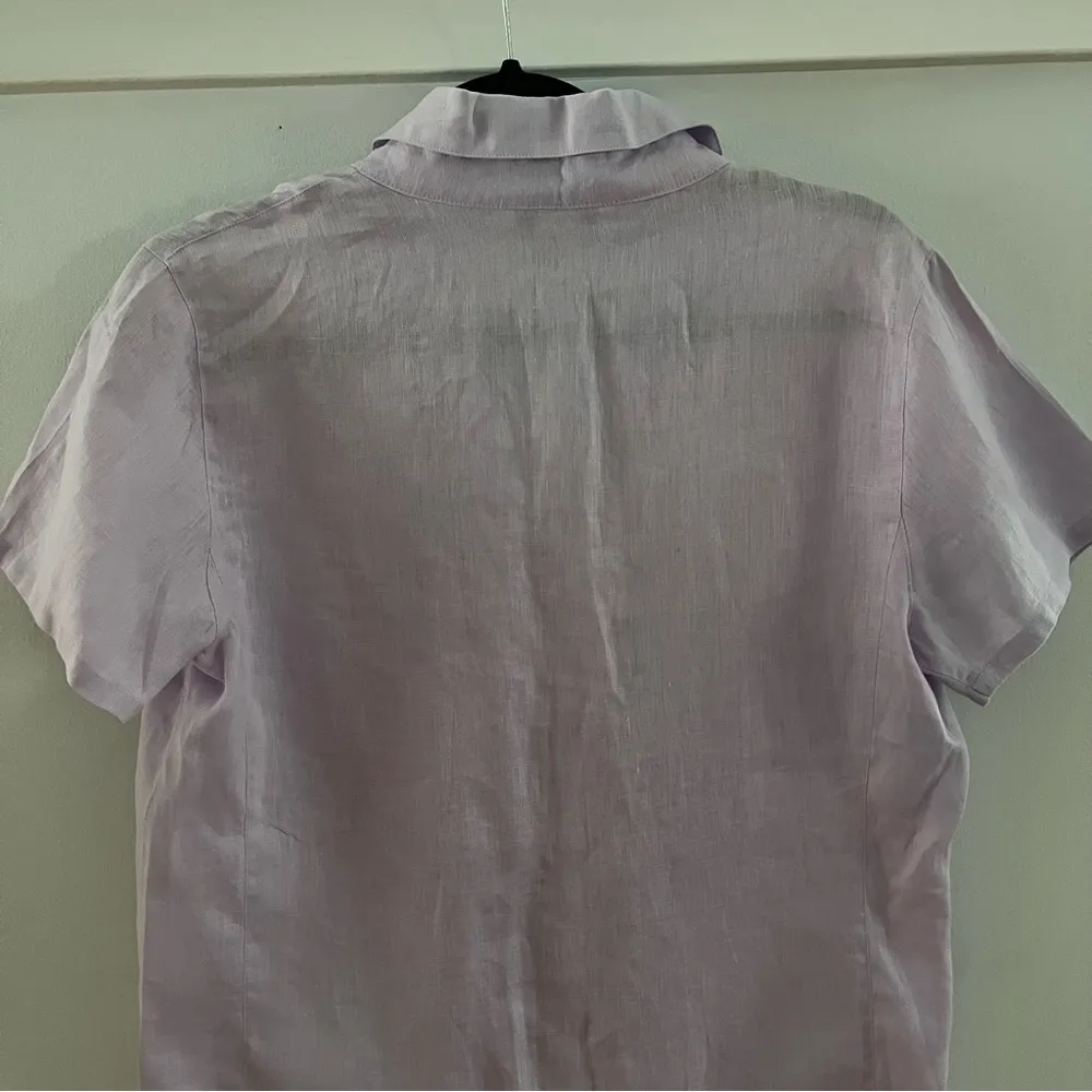 JILLIAN JONES Linen Light Purple Button - Image 7