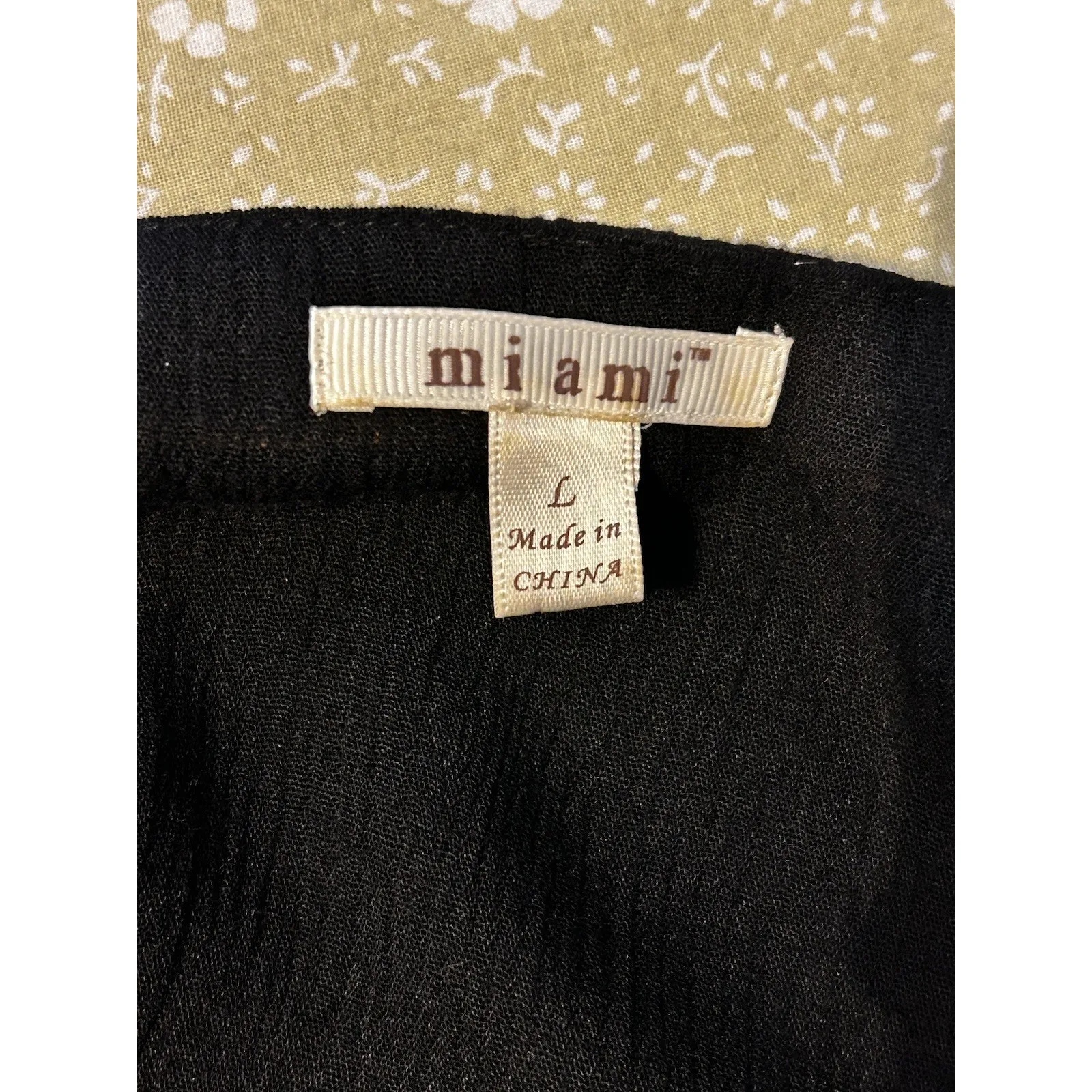 Boho Embroidered Black Fringe Tassel Cape Top Size L Size L - Image 6