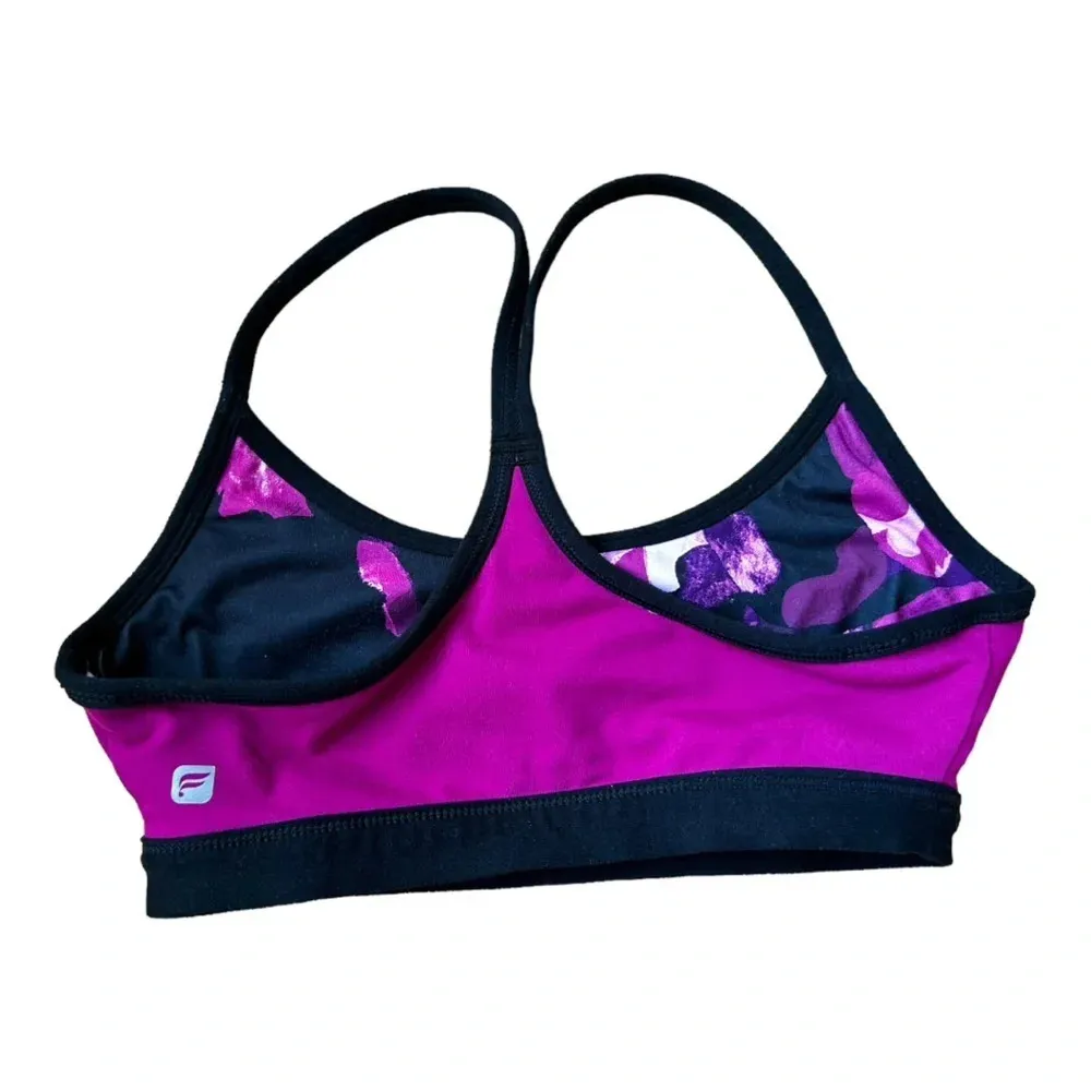 Fabletics Reversible Sports Bras Floral Purple Pink Size S - Image 3
