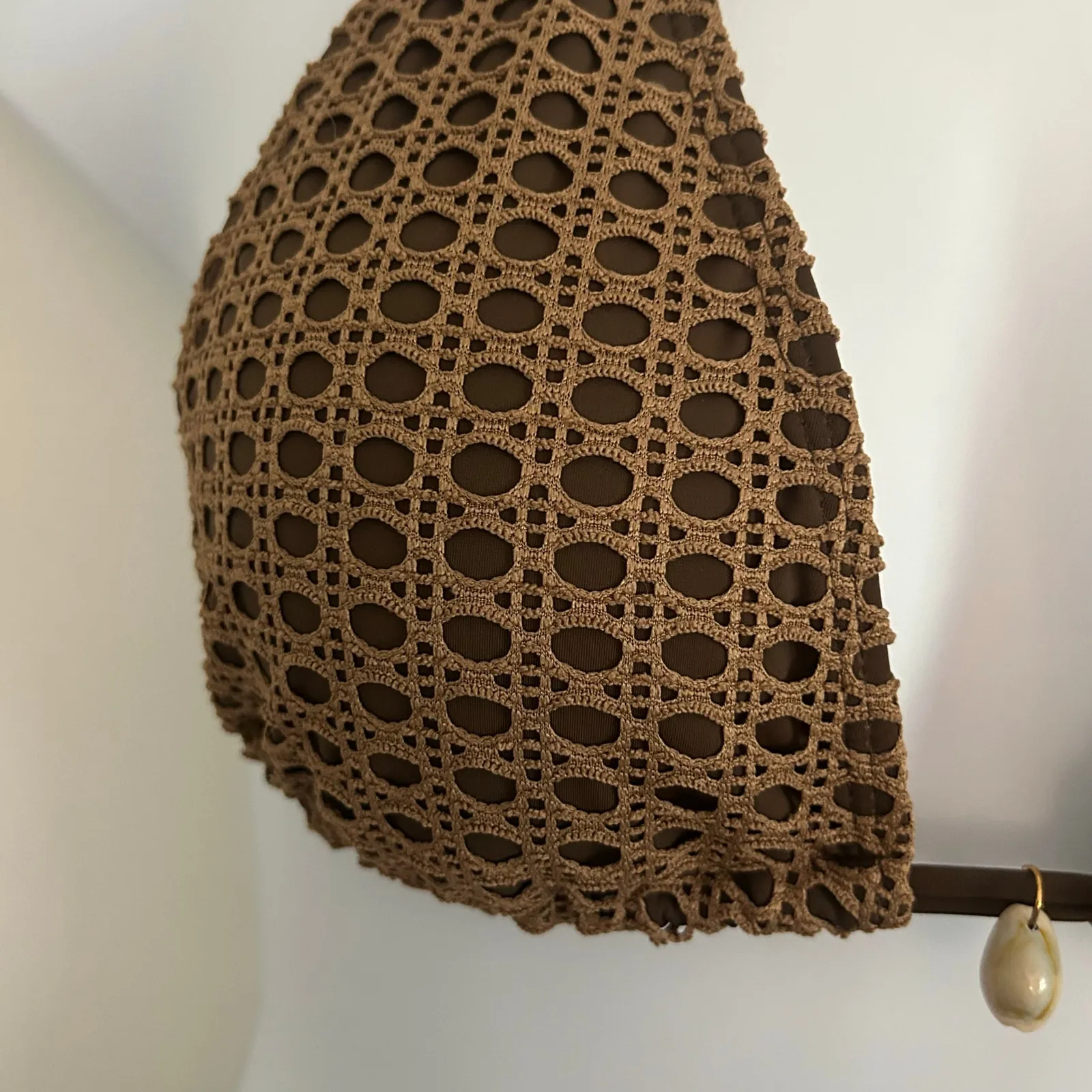 Zaful Two-Piece Crochet Triangle Padded Shell Detail String Bikini M Medium New - Image 2