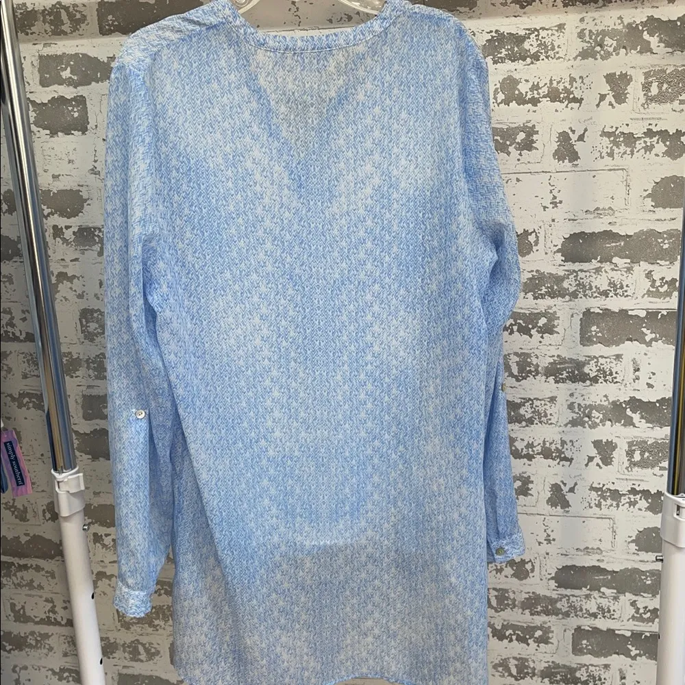 Kim Rogers Light Blue Shirt Tunic Top Size Small - Image 2