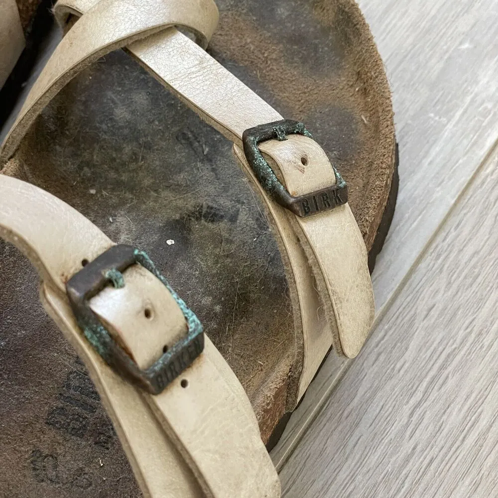 Birkenstock Mayari Strappy Slip On Sandals Beige (size 37) outdoor gorpcore hike - Image 5