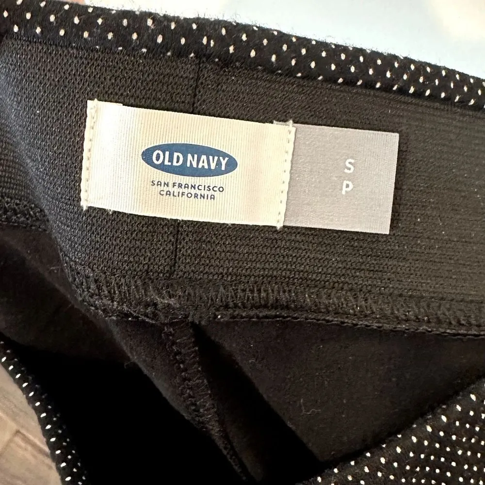 Old Navy Black Legging with White Polka Dot Pants - Petite Small - Image 2