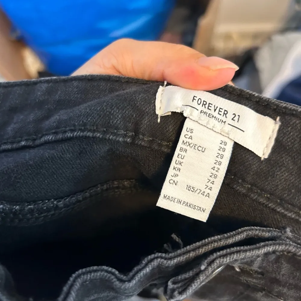 Forever 21 High Rise Black Flare Jeans - Image 3