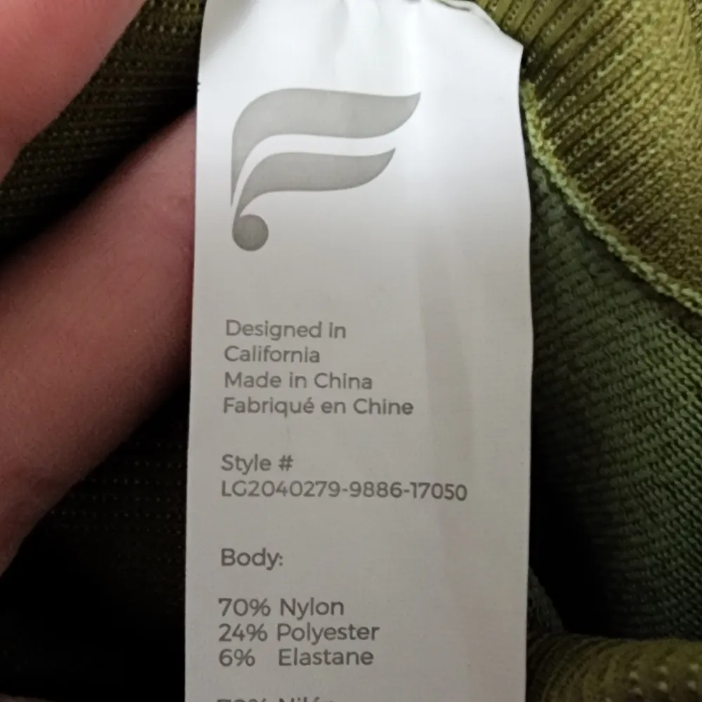 Fabletics thyme high waist seamless check leggings size large - Image 10