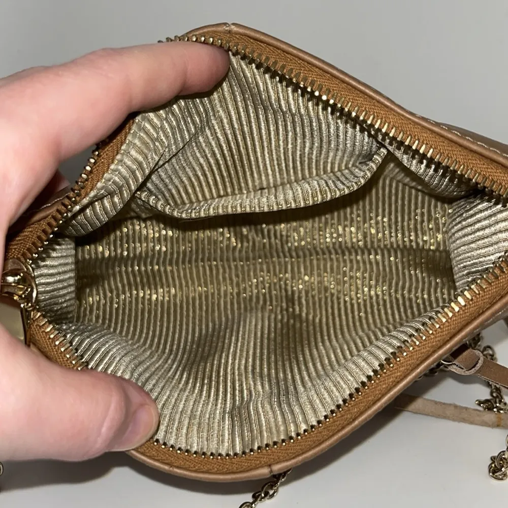 Lauren Merkin Mini Cece Studded Leather Crossbody Bag Purse Tan - Image 11