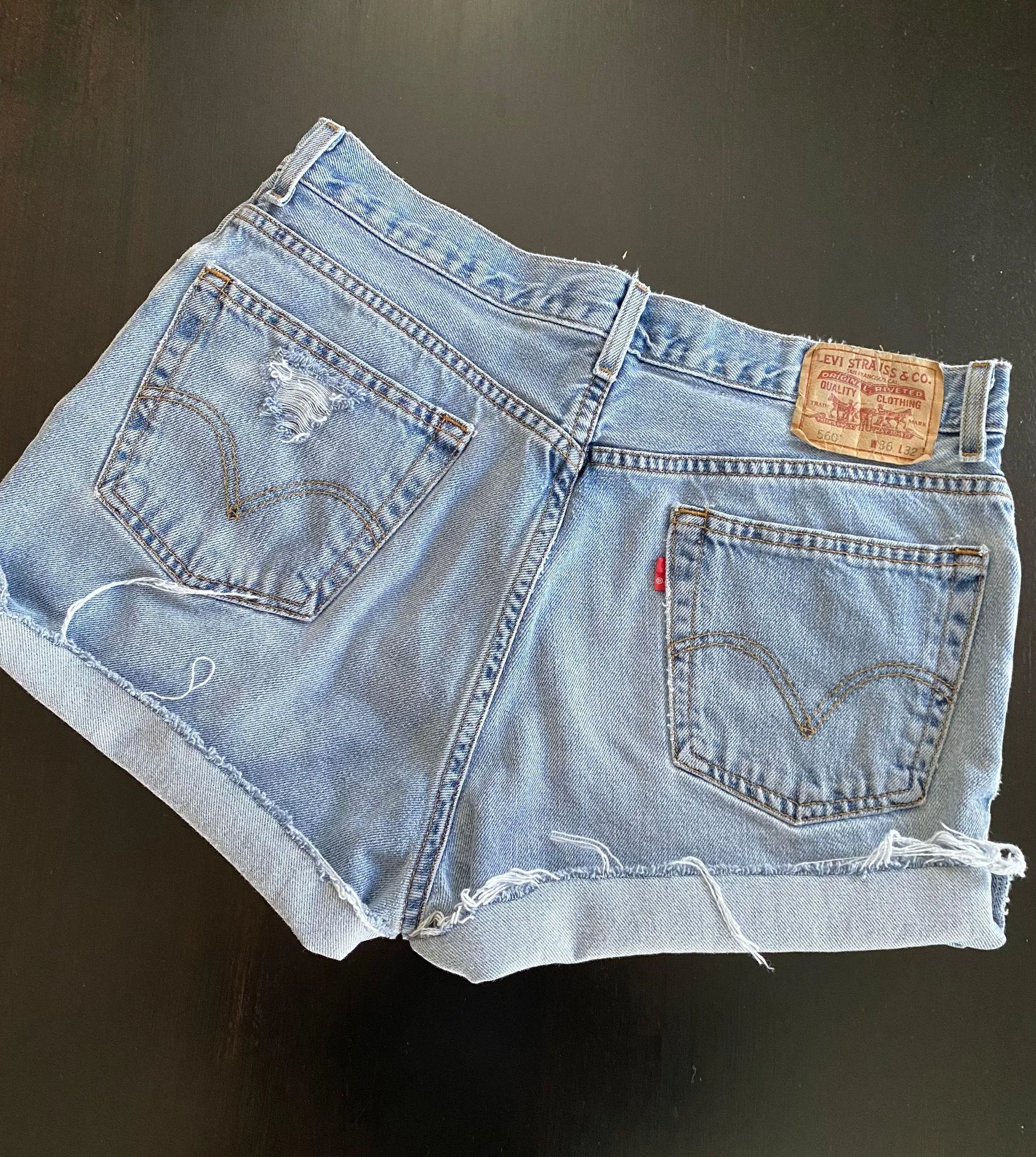 Levi’s Vintage Distressed Shorts - Image 3