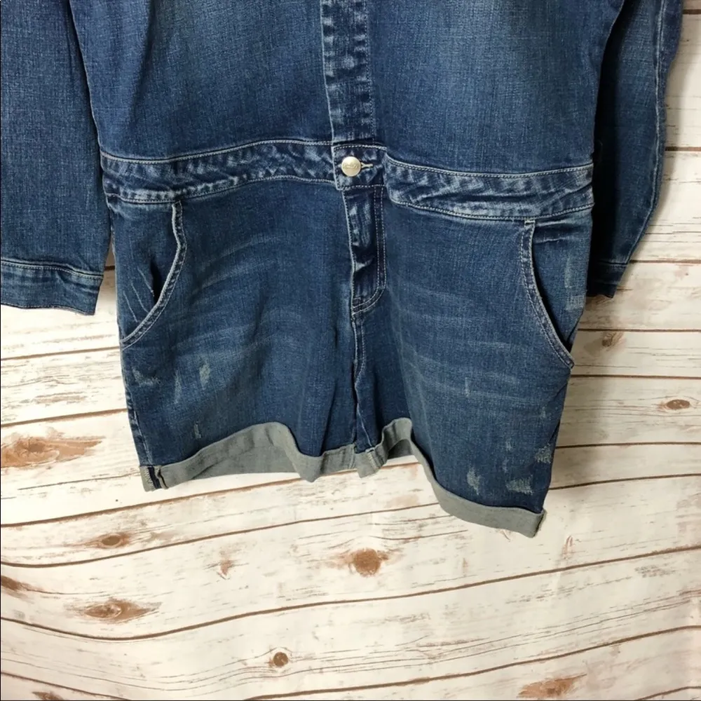 Nanette Loose fit Denim Romper - Image 5