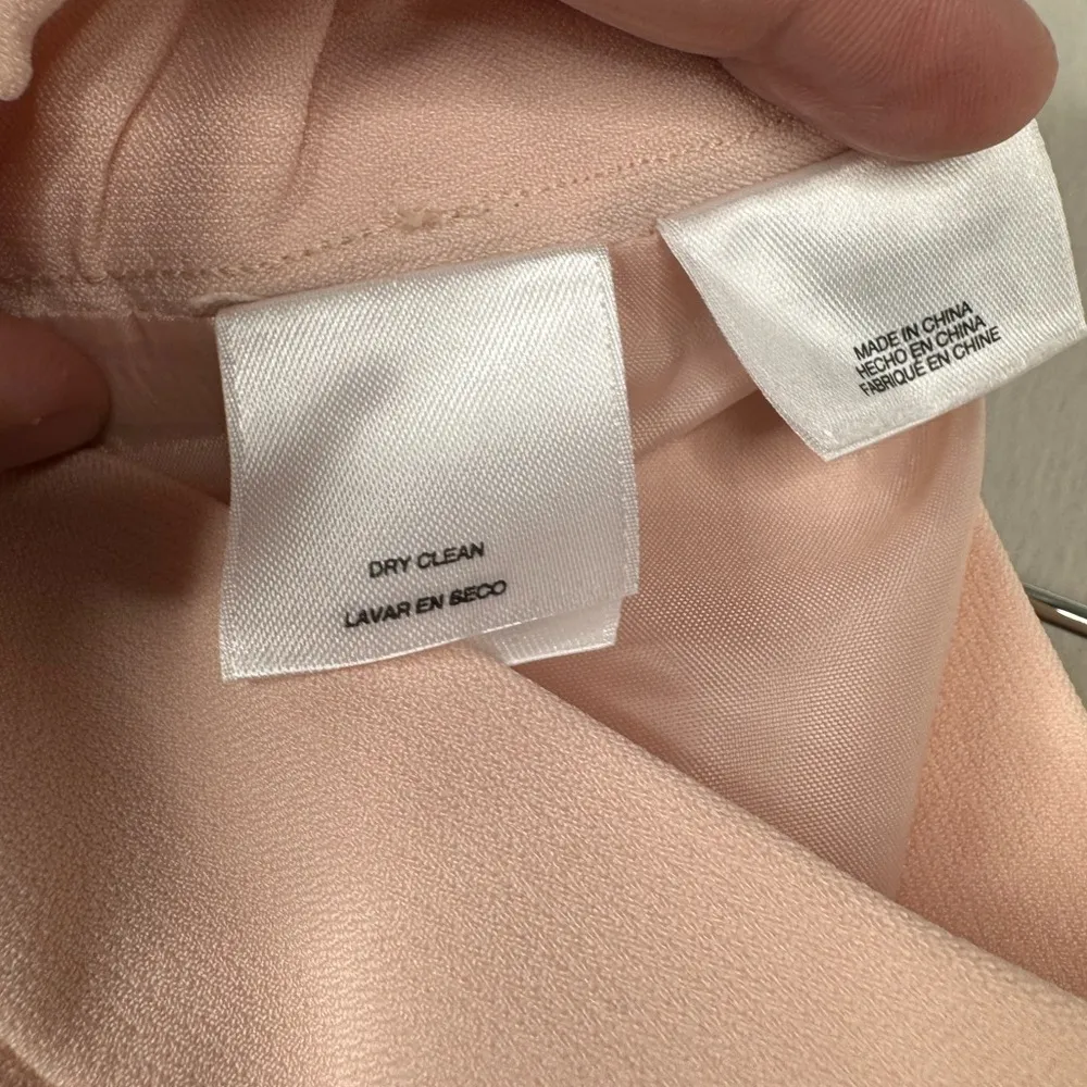 NEW Le Suit 2 Piece Blazer and Ruffle Hem Skirt Suit Size 22W Light Pink NWT - Image 13