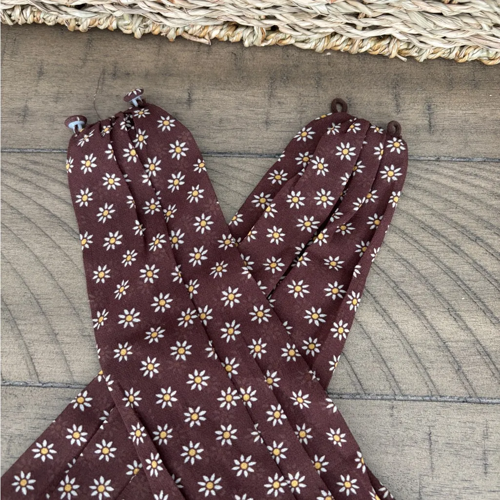 Elegant Brown Polka Dot Halter Top - Image 3