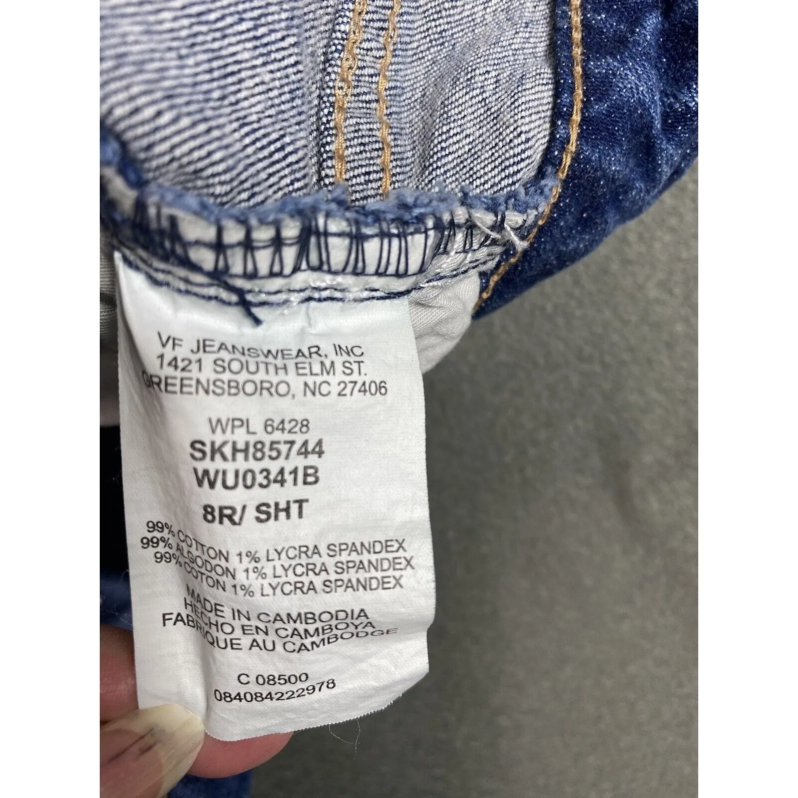 Wrangler Aura Jeans Womens 27x28 Blue Relaxed Straight Leg Light Fade Tag 8 R - Image 12