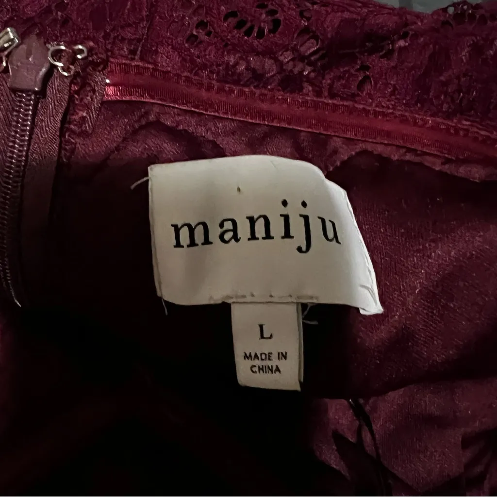 Burgundy Lace Floral Long Sleeve Off Shoulder Sweat heart Maxi Dress - Image 12