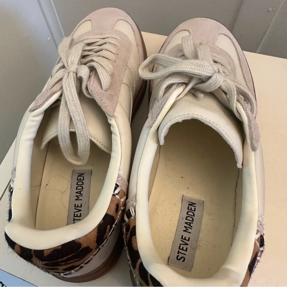 Steve Madden Dodge Bone Sneakers Womens 10 Multi - Image 4