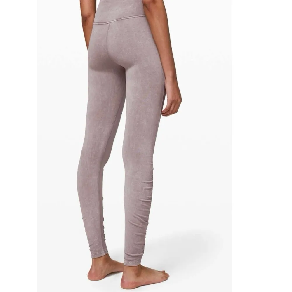 Lululemon Athletica Inner Glow High Rise Tight Cotton Washed Half Moon Gray 4 - Image 3