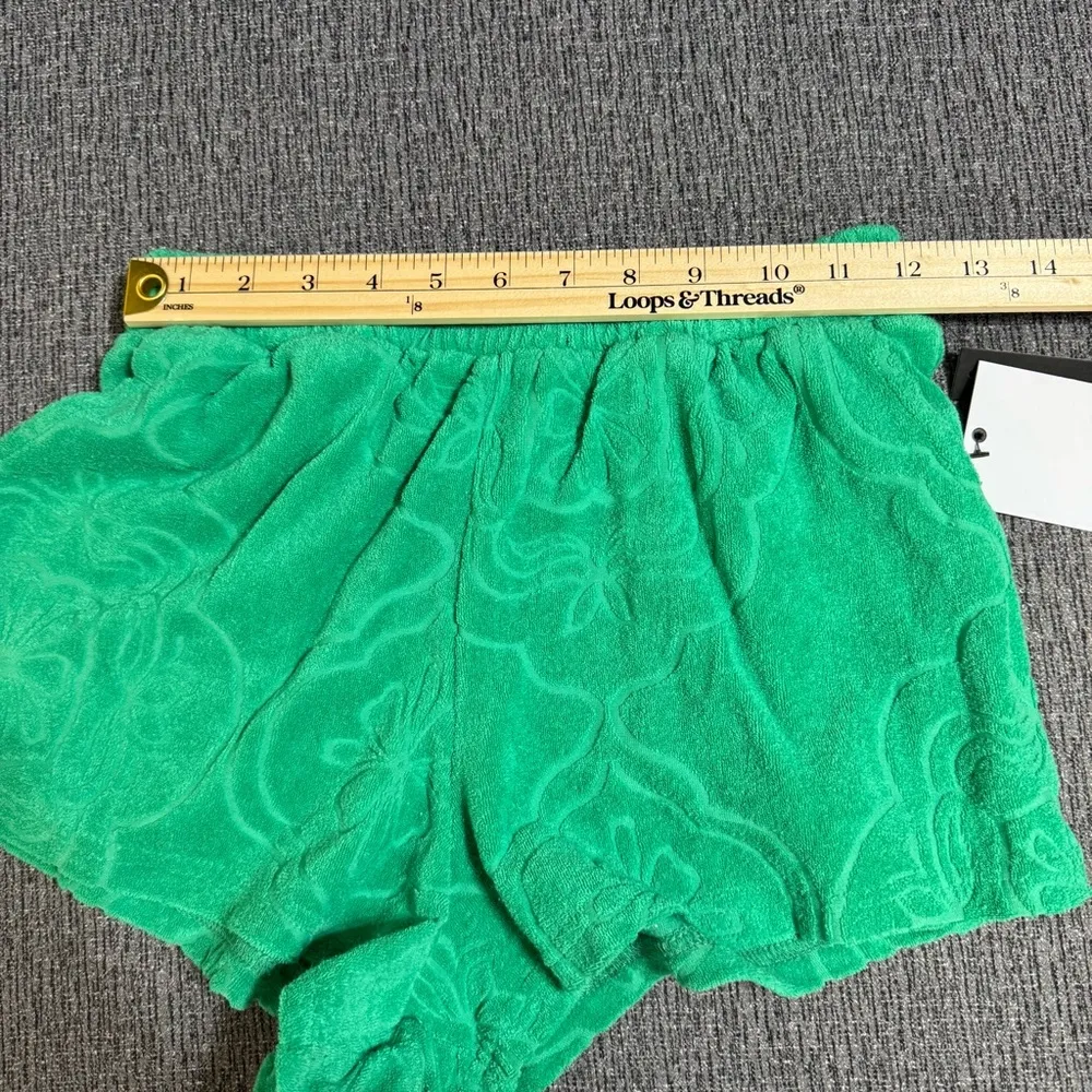 O’Neill Women’s Cabana Tile Pattern Terry Cloth Cotton Blend Shorts - Image 11