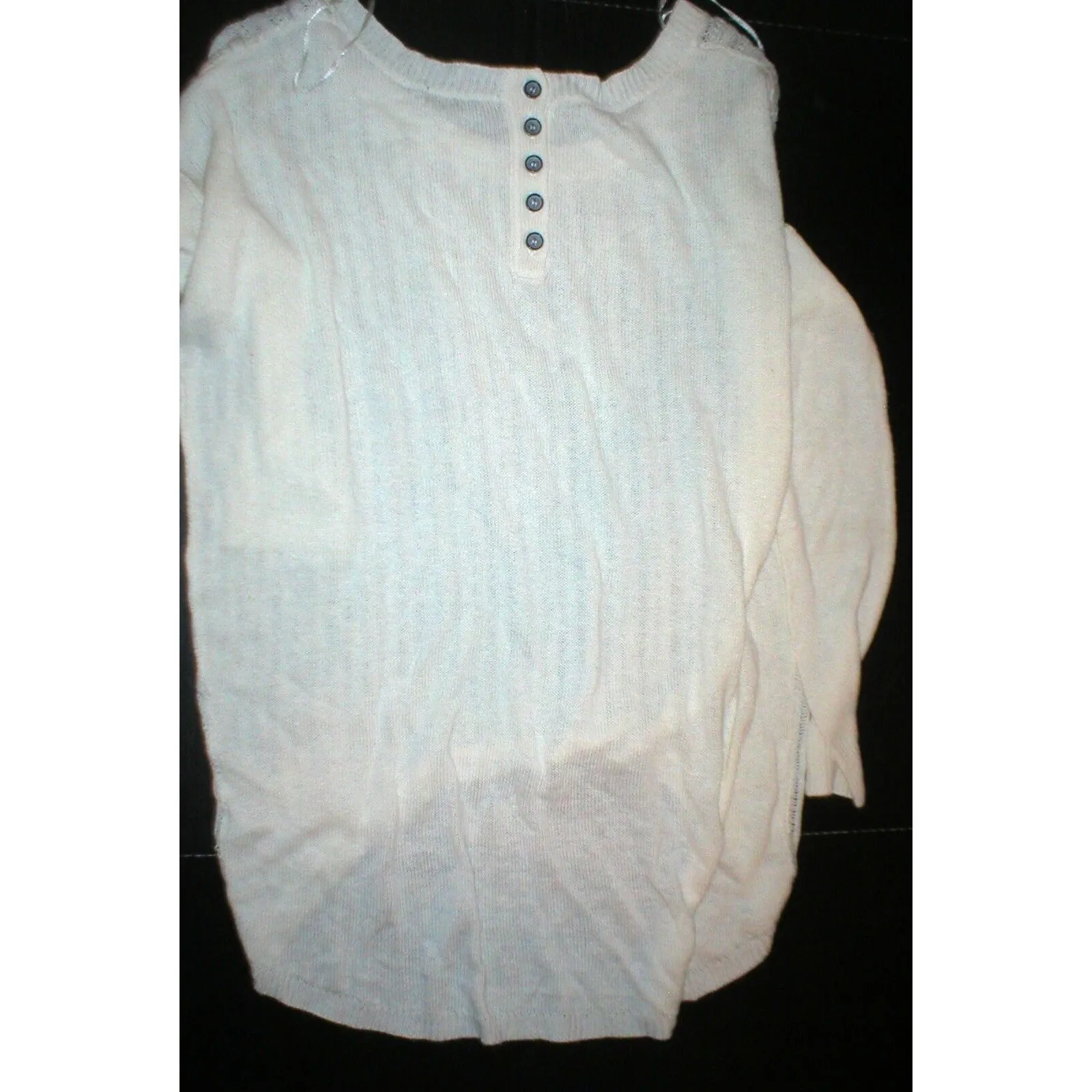 Womens New Womens Open Knit Sweater Dunnes 14 White Linen Viscose St Bernard Size undefined - Image 3