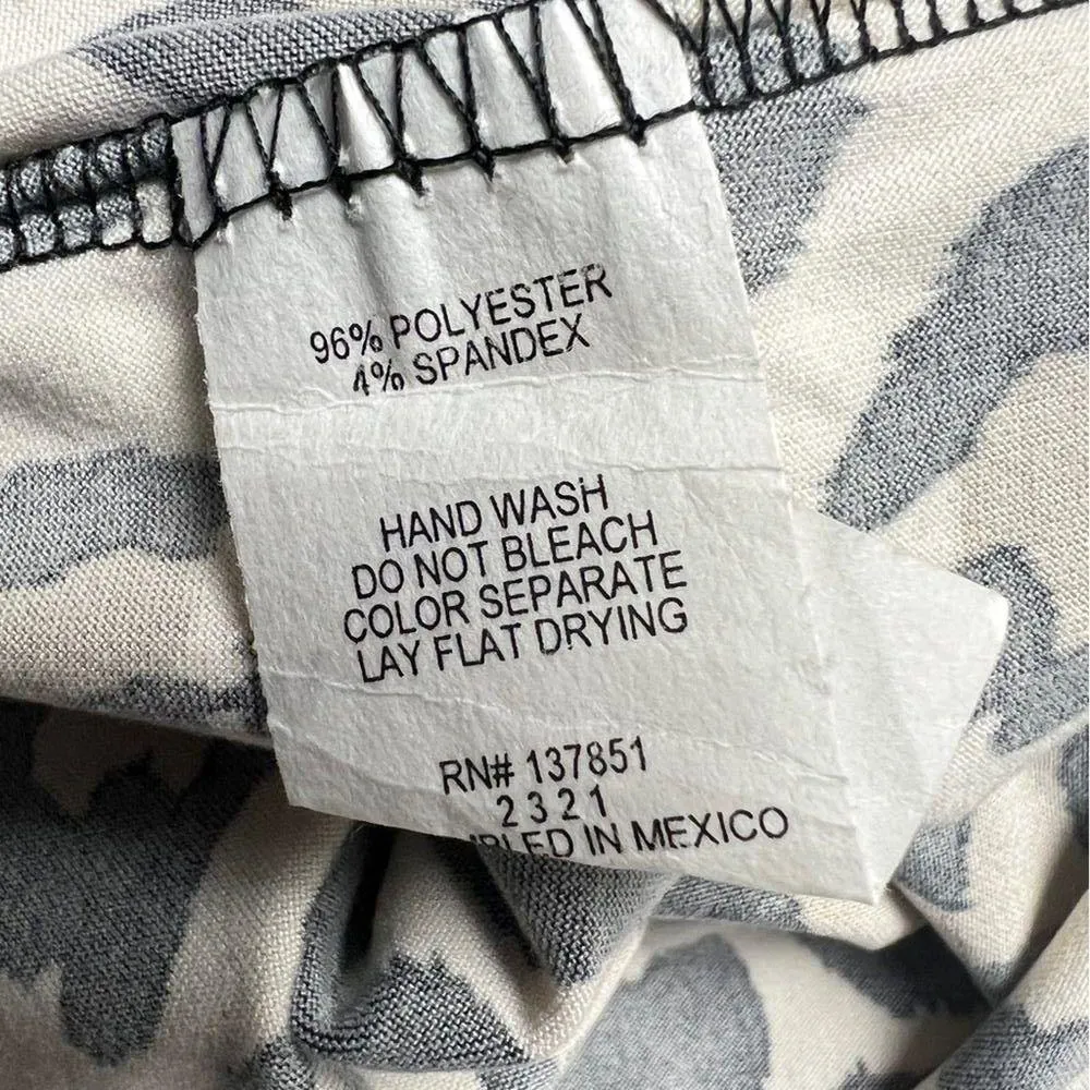 GAZE DTLA Women’s Animal Print Thin Strap Non Adjustable Strap Bodysuit Sz S Brown - Image 12