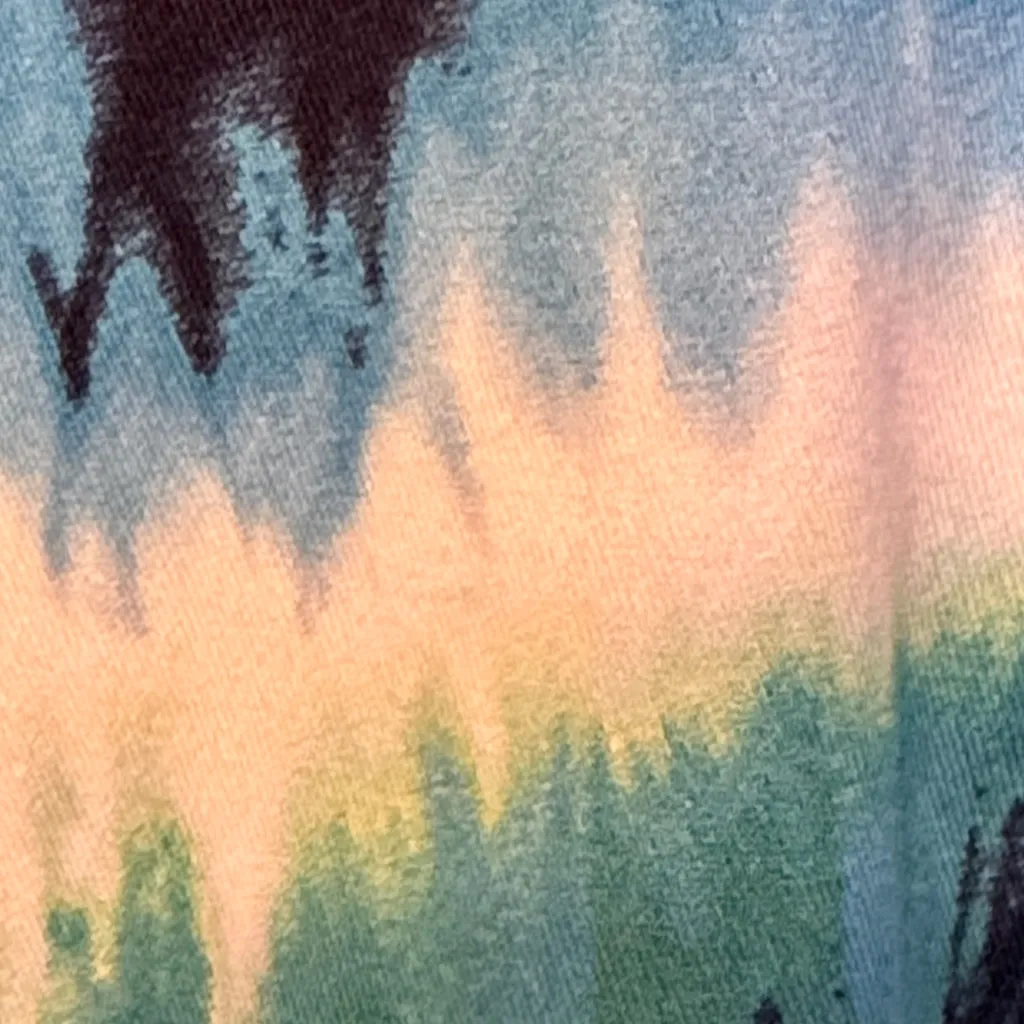 🍀🍀🍀BOGOHO 🍀🍀🍀Chico's Blue and Green Tie Dye Jacket-Size 3 - Image 10