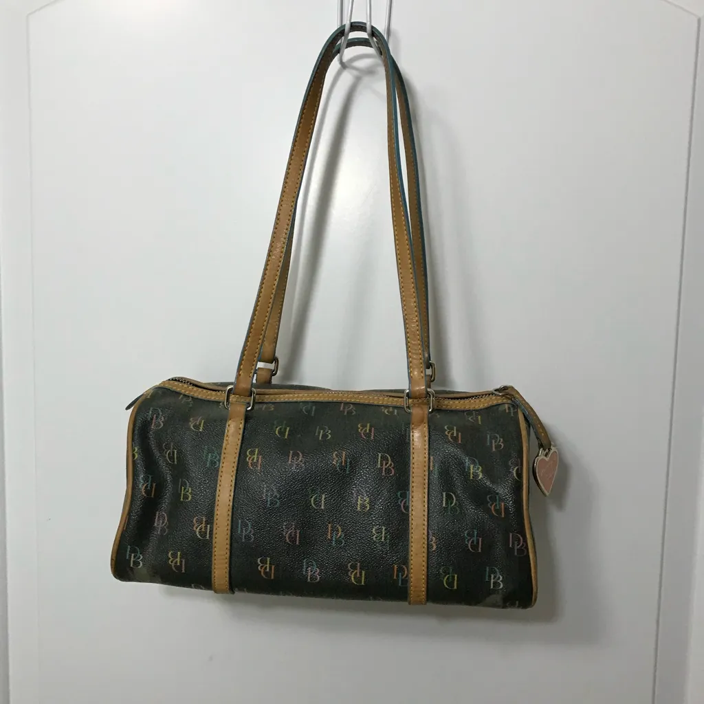 Dooney & Bourke Vintage Rainbow Barrel Bag y2k - Image 2